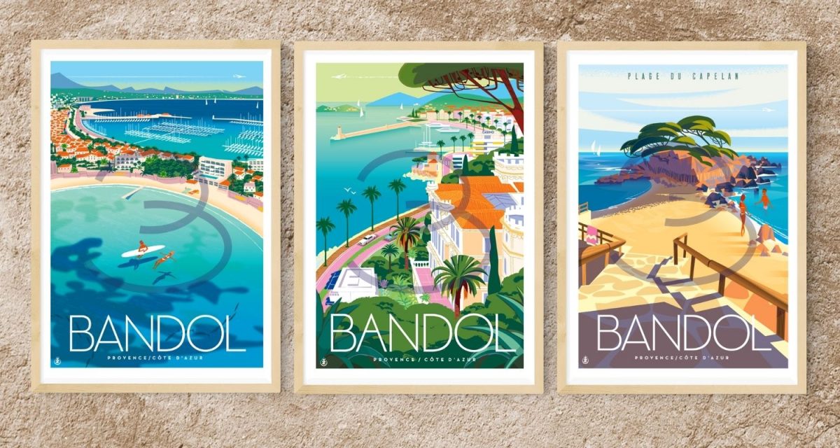 Illustrations Monsieur Z x Bandol Tourisme