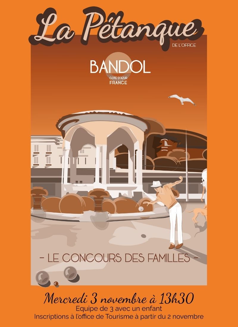 La pétanque de l'Office Bandol vacances toussaint famille enfant