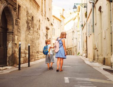 Bandol mit der Familie im Frühling