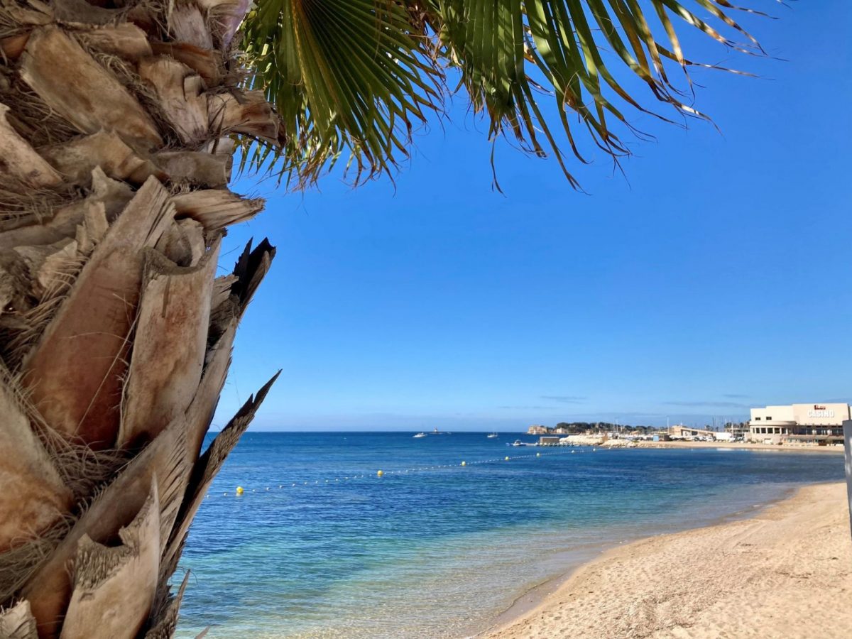 Bandol en Juillet plage casino palmier