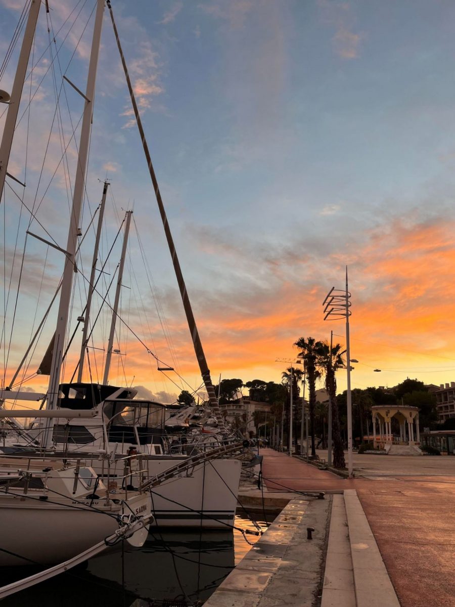 Bandol novembre coucher soleil