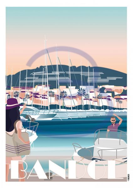 Affiche port et Katikias Bandol