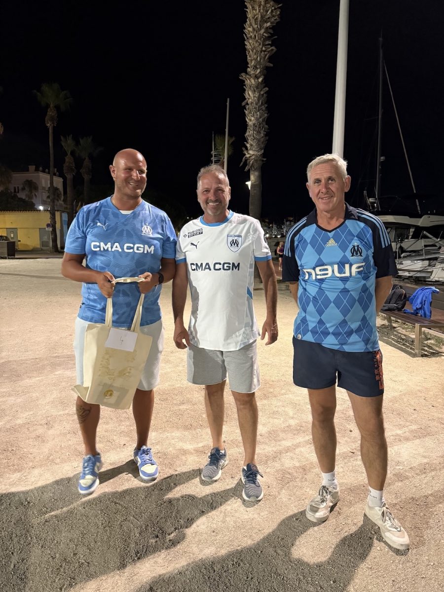 Gagnants concours pétanque juillet 2025 Bandol