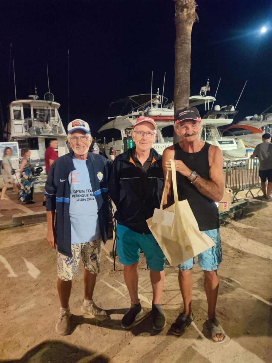 Gagnants concours pétanque aout 2025 Bandol