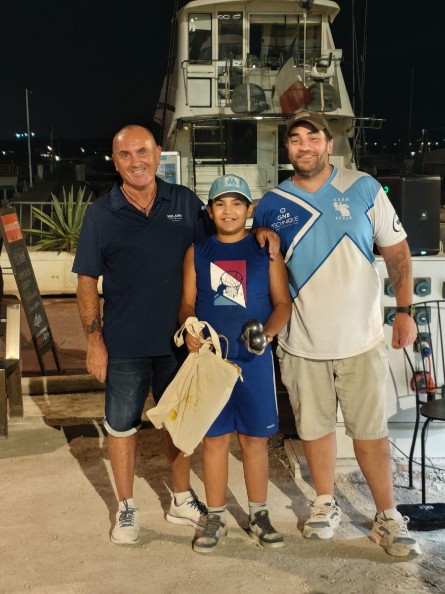 Gagnants concours pétanque aout 2025 Bandol