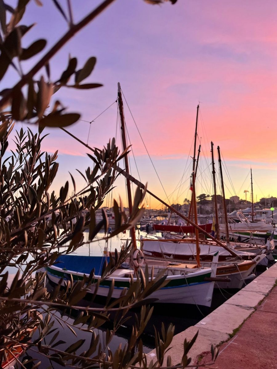 Coucher de soleil port de Bandol