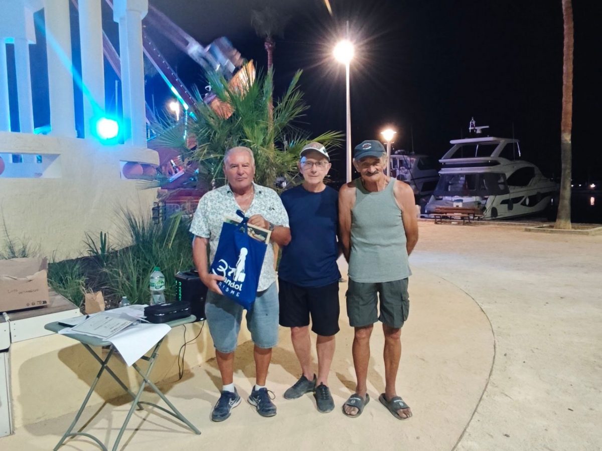 Gagnants concours pétanque juillet 2026 Bandol