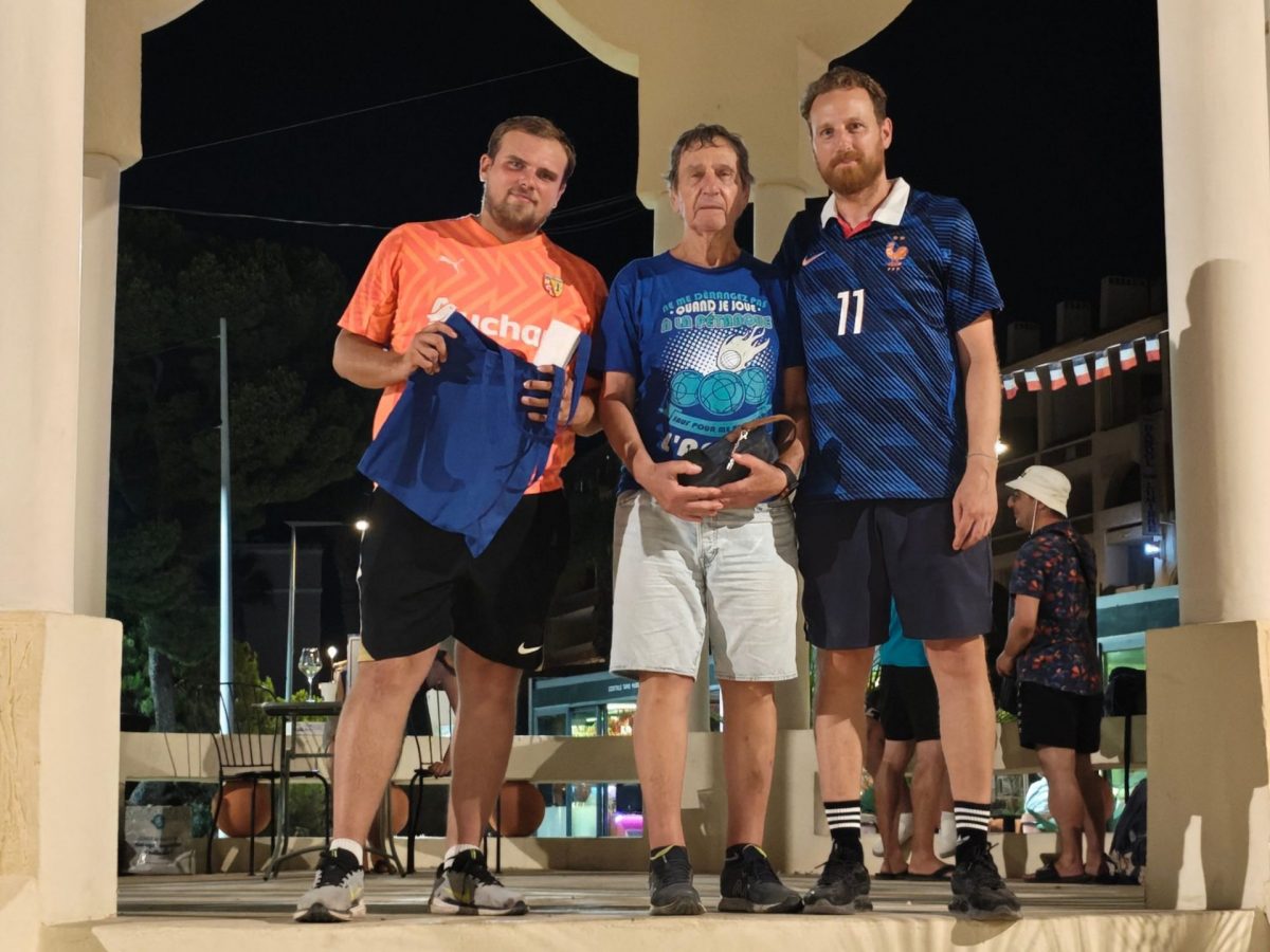 Gagnants concours pétanque juillet 2026 Bandol