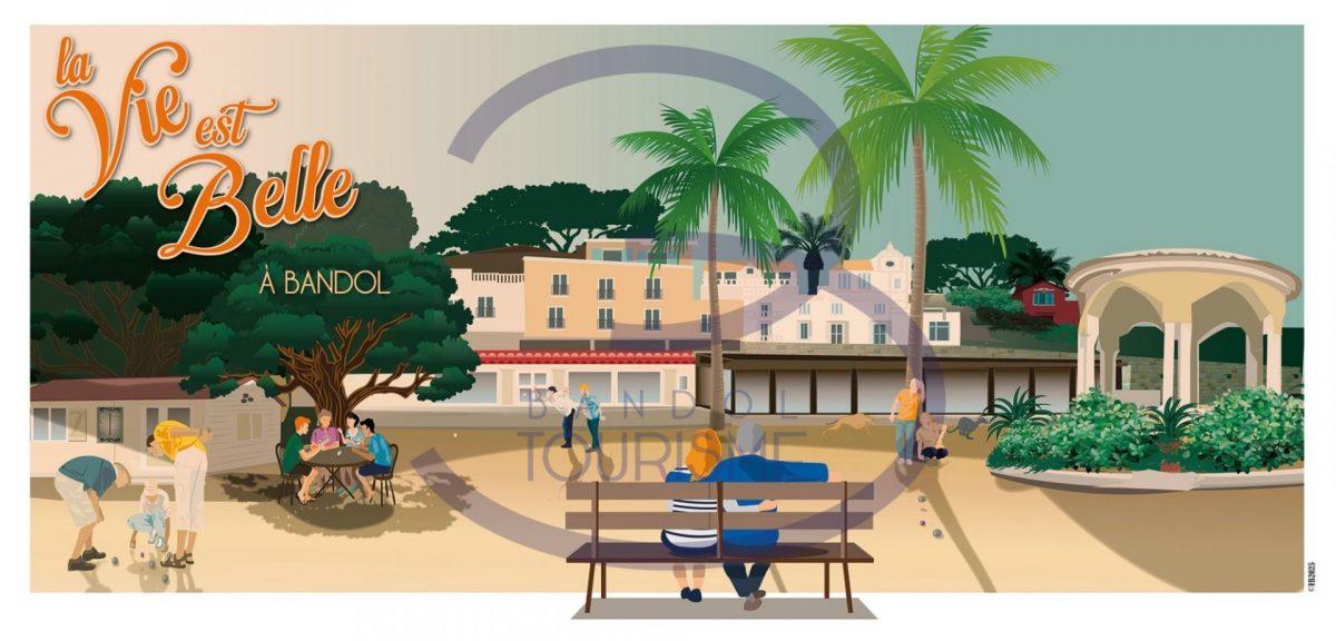 Affiche panoramique - Boutique Noël 2025 Bandol