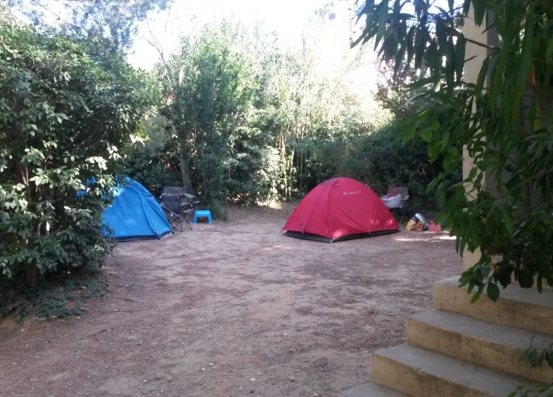 Camping in the garden of La Ferme