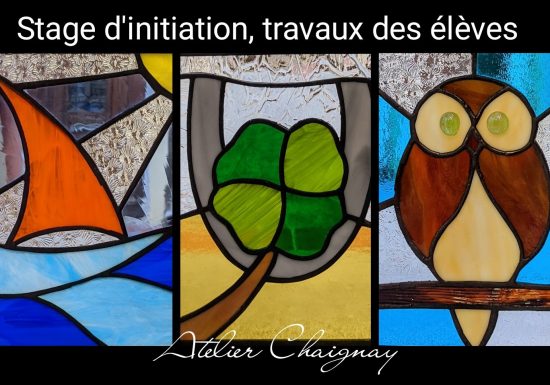 Atelier C. Chaignay – Stage initiation – Vitrail