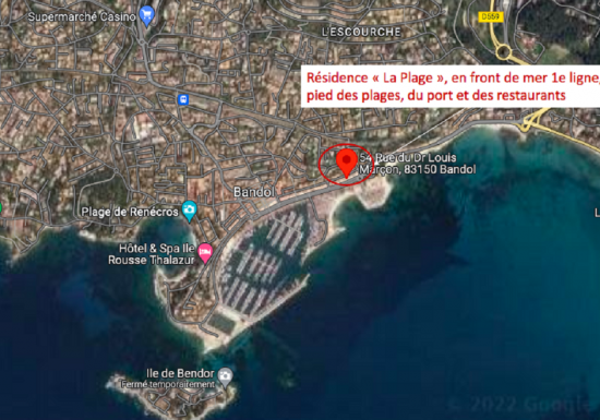 T2 front de Mer la Plage