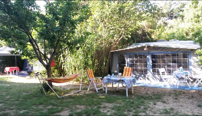 Camping in the garden of La Ferme