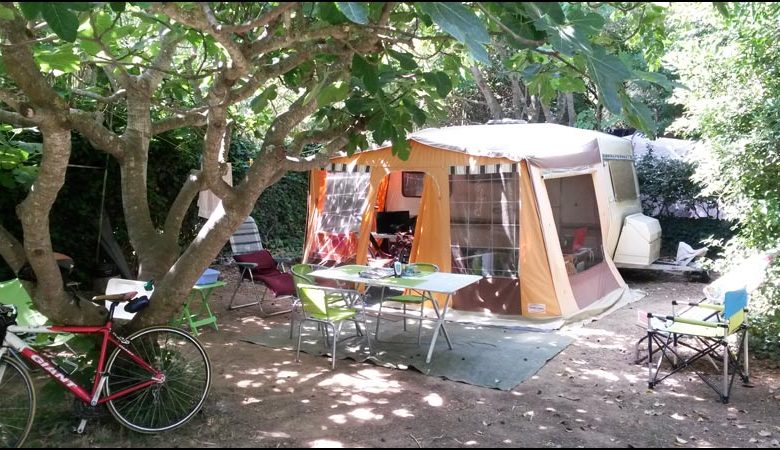 Camping in the garden of La Ferme