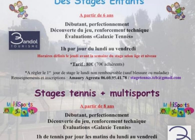 Stages tennis – Tennis Club de Bandol