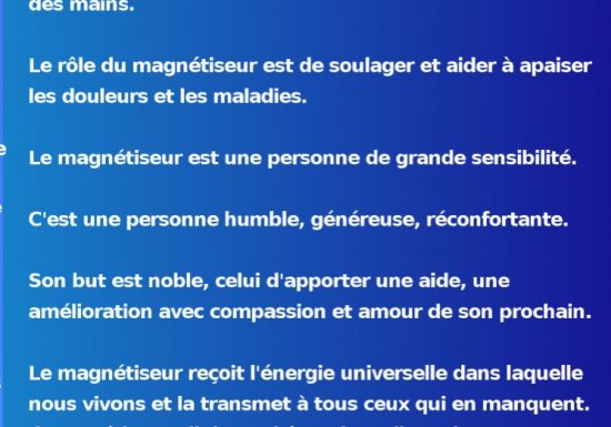 Magnétiseur Patrick Pousset