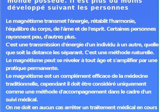 Magnétiseur Patrick Pousset