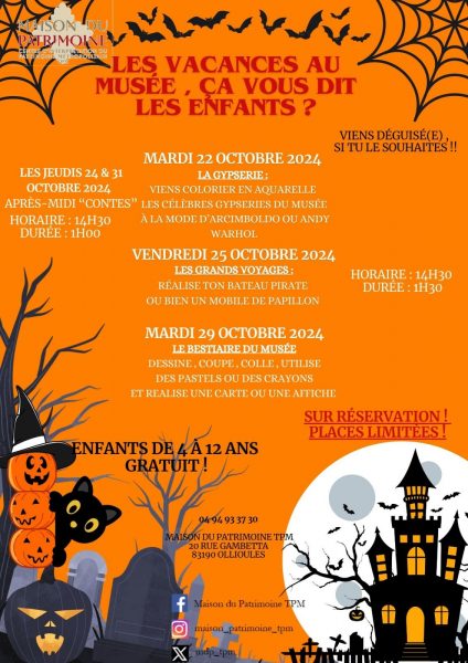 Les vacances au Musée – Maison du Patrimoine