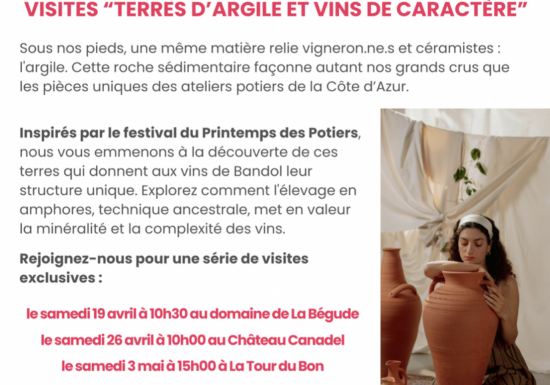 Excursions sur la route des vins : Terres d’argile et vins de caractère