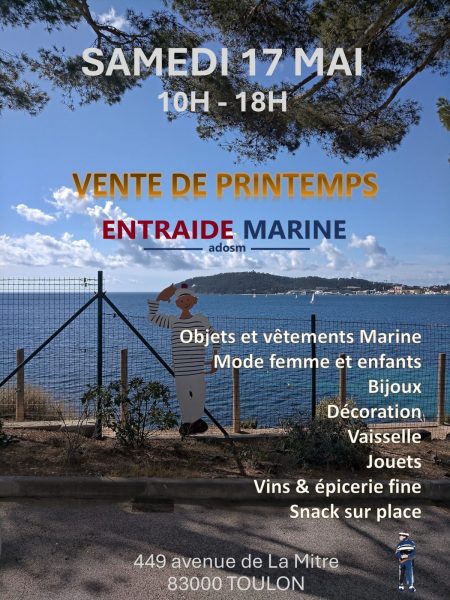 Vente de Printemps de l’Entraide Marine ADOSM