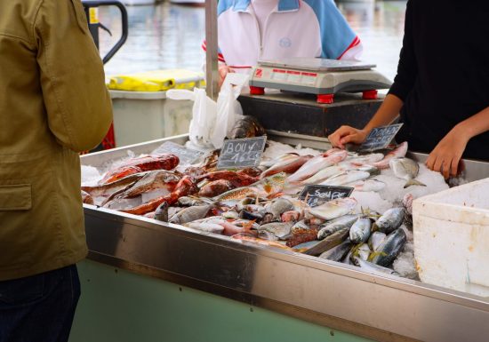 Étals de pêcheurs