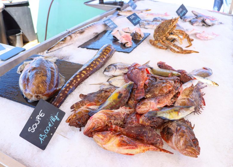 Étals de pêcheurs