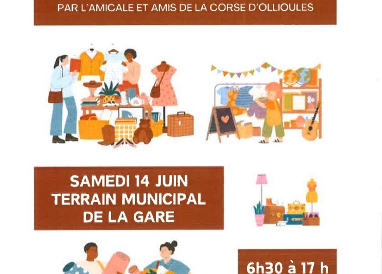 Vide grenier par l’Amicale et Amis de la Corse d’Ollioules