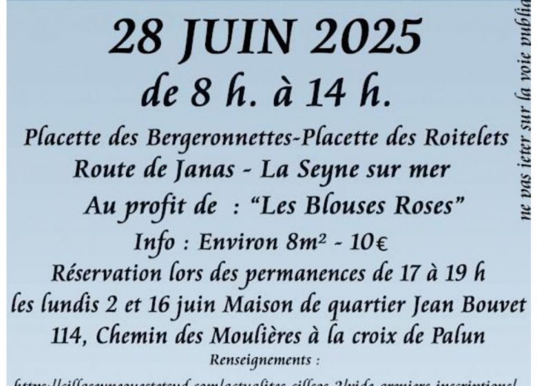 Vide – grenier du CILLSOS