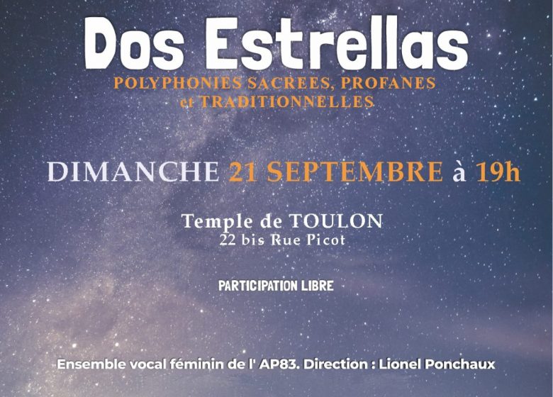 Concert – Atelier Polyphonique 83 « Dos Estrellas » – JEP 2025