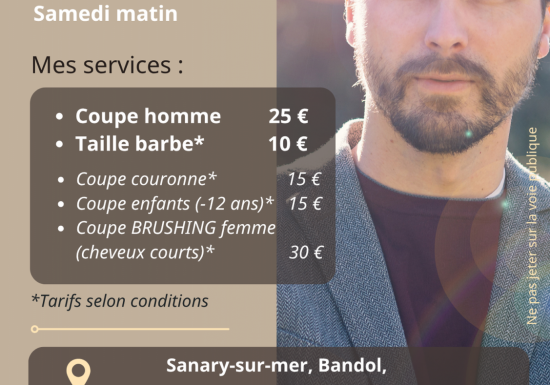 Alex coiffeur à domicile