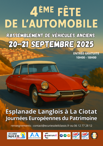 4ème Fête de l’Automobile – Rassemblement de Véhicules Anciens