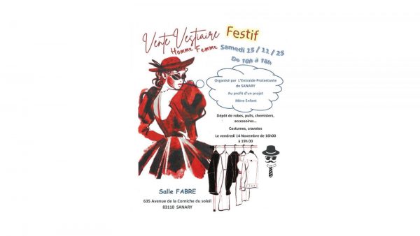 Vente Vestiaire Festif – Homme & Femme à Sanary