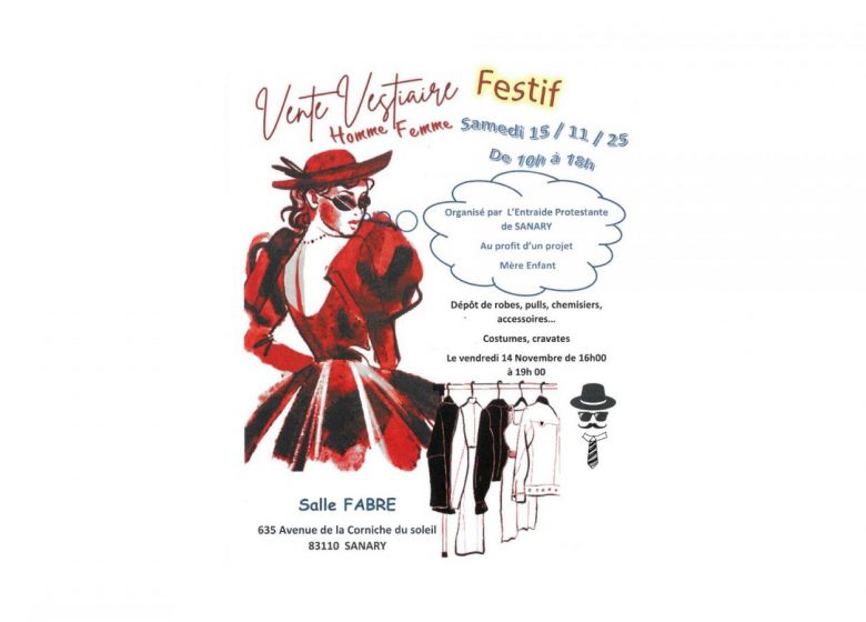 Vente Vestiaire Festif – Homme & Femme à Sanary