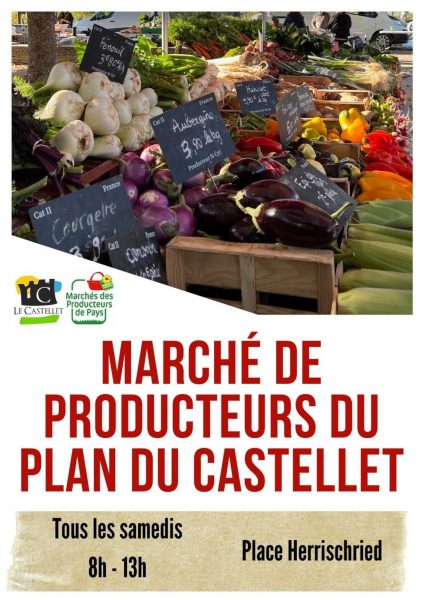 Marché hebdomadaire des producteurs au Plan du Castellet