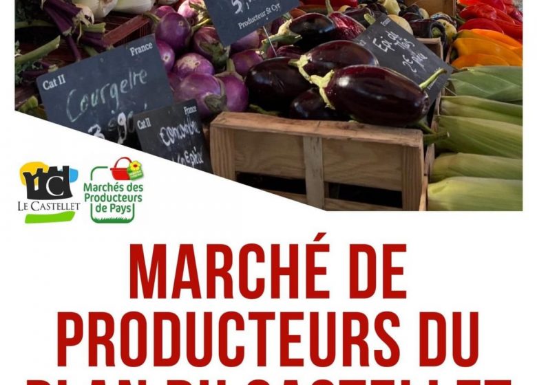 Marché hebdomadaire des producteurs au Plan du Castellet