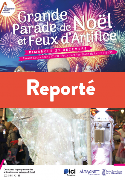 [REPORTÉ] Grande parade du père Noël et feu d&rsquo;artifice