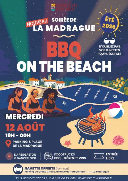 Soirée Barbecue DJ &  Dancefloor on the beach