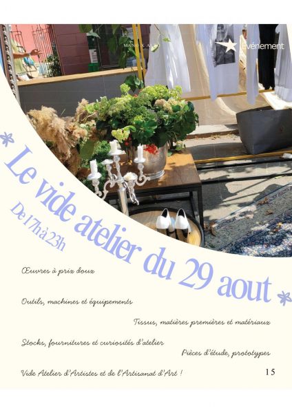 Vide atelier d&rsquo;artisan – Mano x Alto