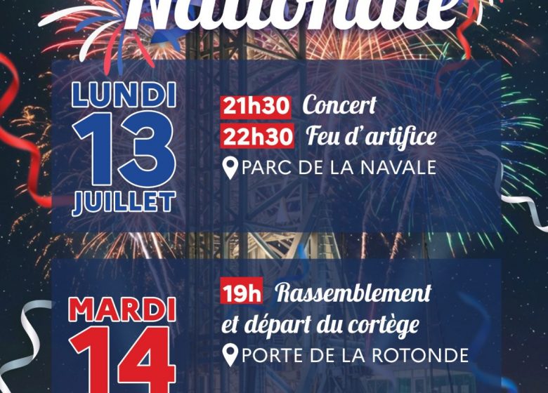 Feu d&rsquo;artifice du 14 juillet