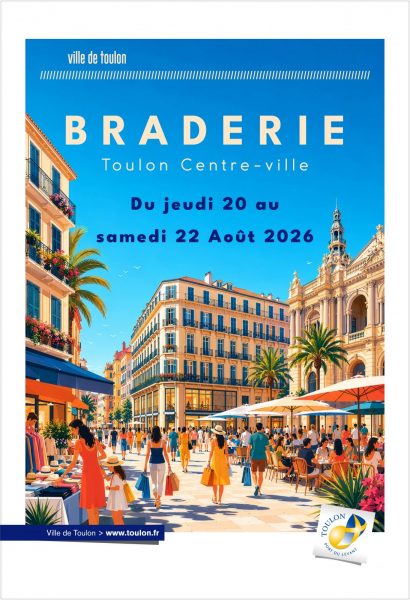 Braderie d&rsquo;été en centre-ville de Toulon