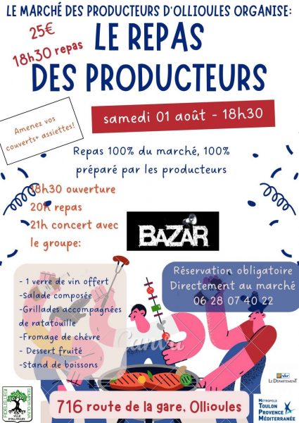 Repas des producteurs du Marché des Producteurs