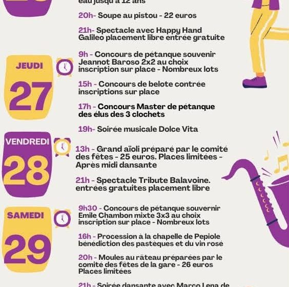 Fête de la Gare, Pépiole et St Michel