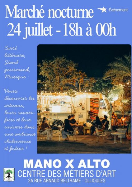 Marché nocturne – Centre des Métiers d&rsquo;Art Mano x Alto