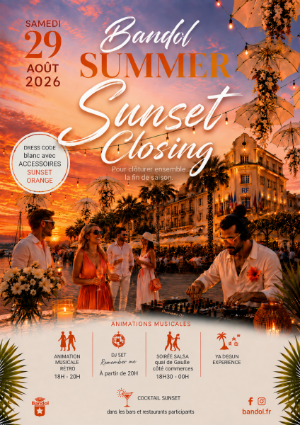 Bandol Summer Sunset Closing