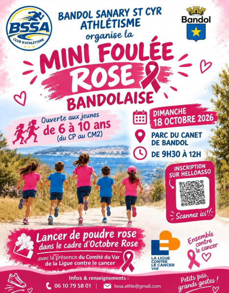 Mini Foulée Rose Bandolaise