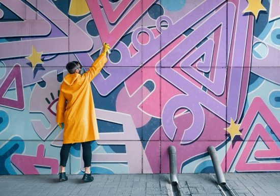 Performande de street art