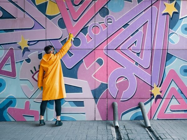 Performande de street art