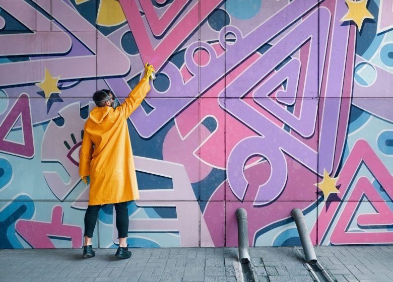 Performande de street art